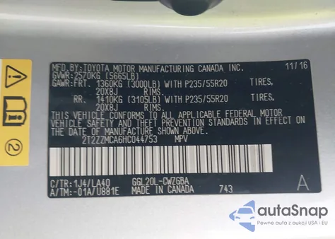 2017 Lexus Rx 350 from USA, damaged, VIN 2T2ZZMCA6HC044753